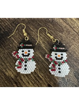 Boucles d'oreilles bonhomme