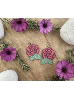 Boucles d'oreilles Rosa