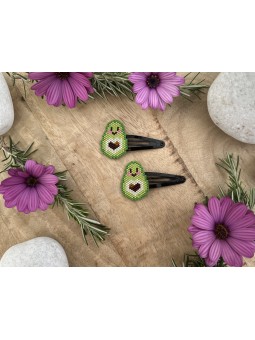 Barrettes avocado