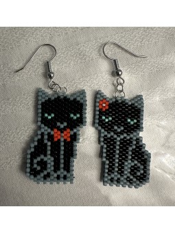 Boucles d'oreilles Mistigri